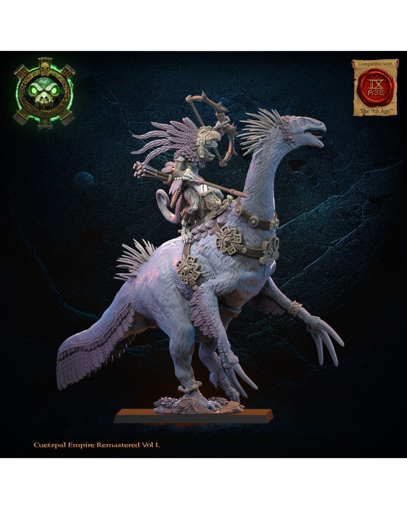 Miniatura Heroína Kuaxotl en Istetlueyak Saurios Ancestrales resina 28mm sin pintar - Drakholm