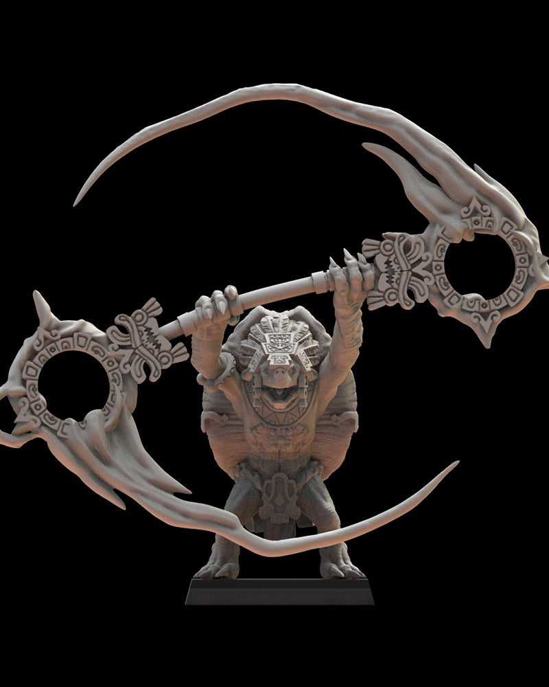 Miniatura Tezcatlipoca, el Dios Niño Saurios Ancestrales resina 28mm sin pintar - Drakholm