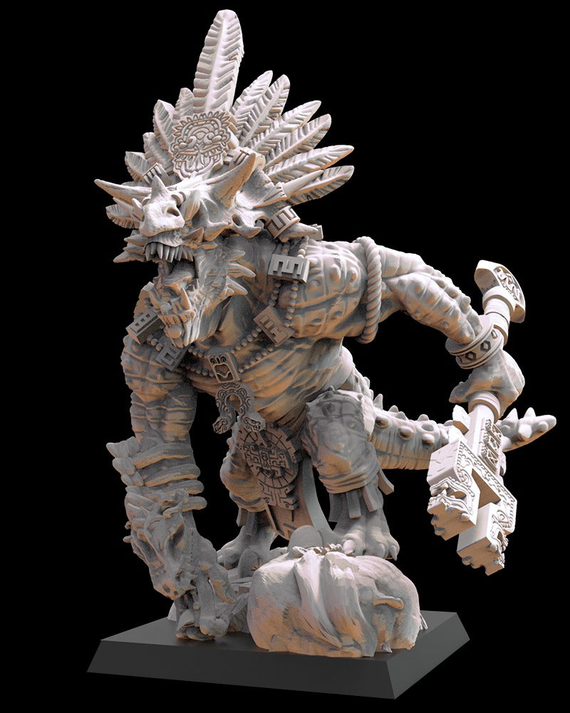 Miniatura Tlaloc el Águila Pescadora Saurios Ancestrales resina 28mm sin pintar - Drakholm