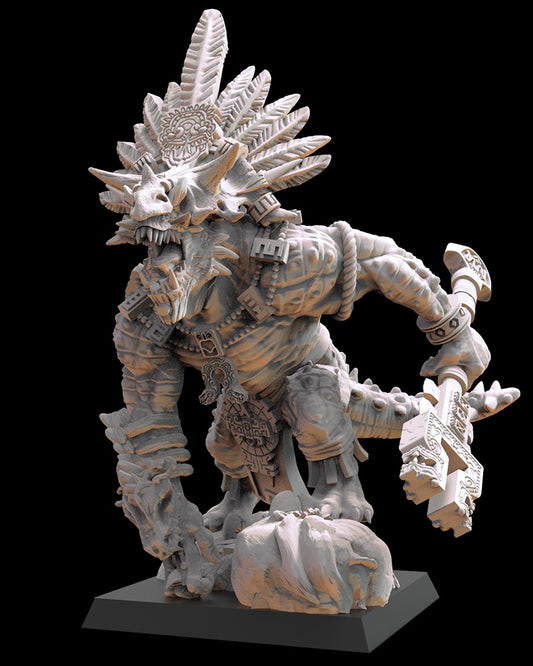 Miniatura Tlaloc el Águila Pescadora Saurios Ancestrales resina 28mm sin pintar - Drakholm