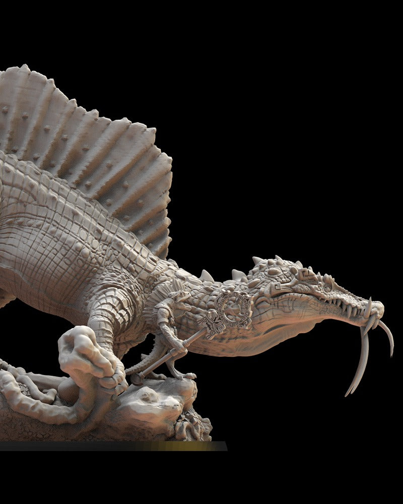 Miniatura Tlauilokotl Saurios Ancestrales resina 28mm sin pintar - Drakholm