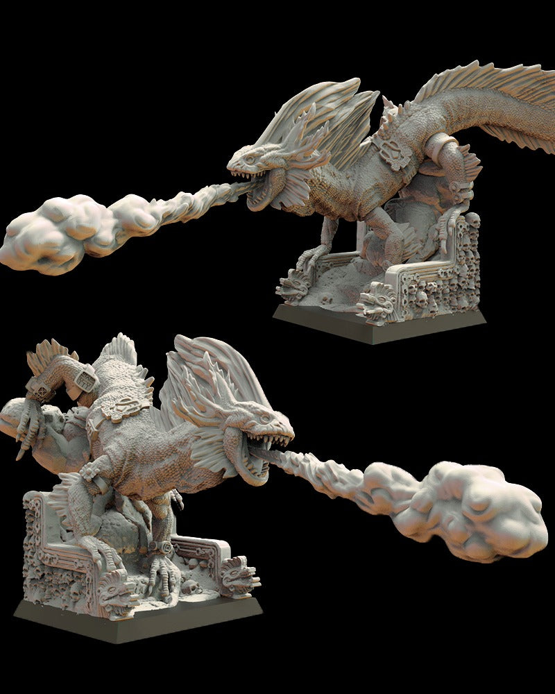 Miniatura Tlemiahuatl Saurios Ancestrales resina 28mm sin pintar - Drakholm