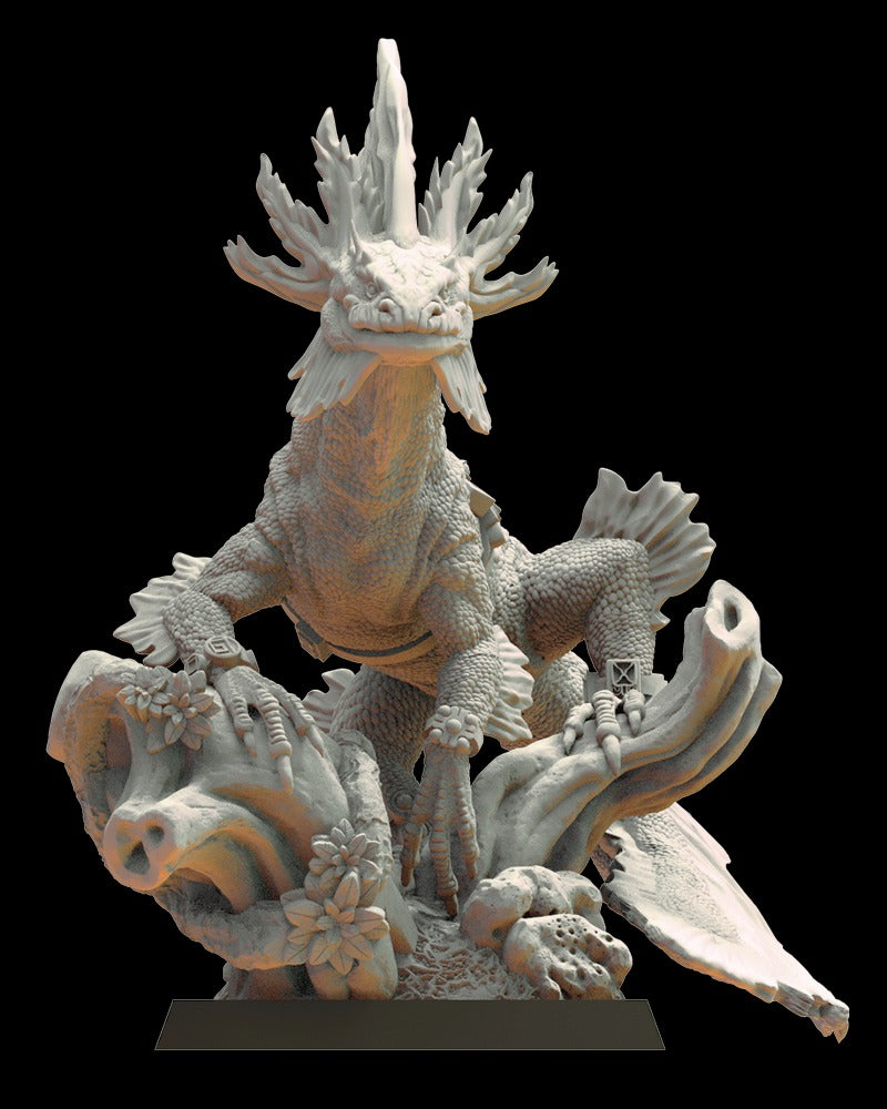 Miniatura Tlemiahuatl Saurios Ancestrales resina 28mm sin pintar - Drakholm