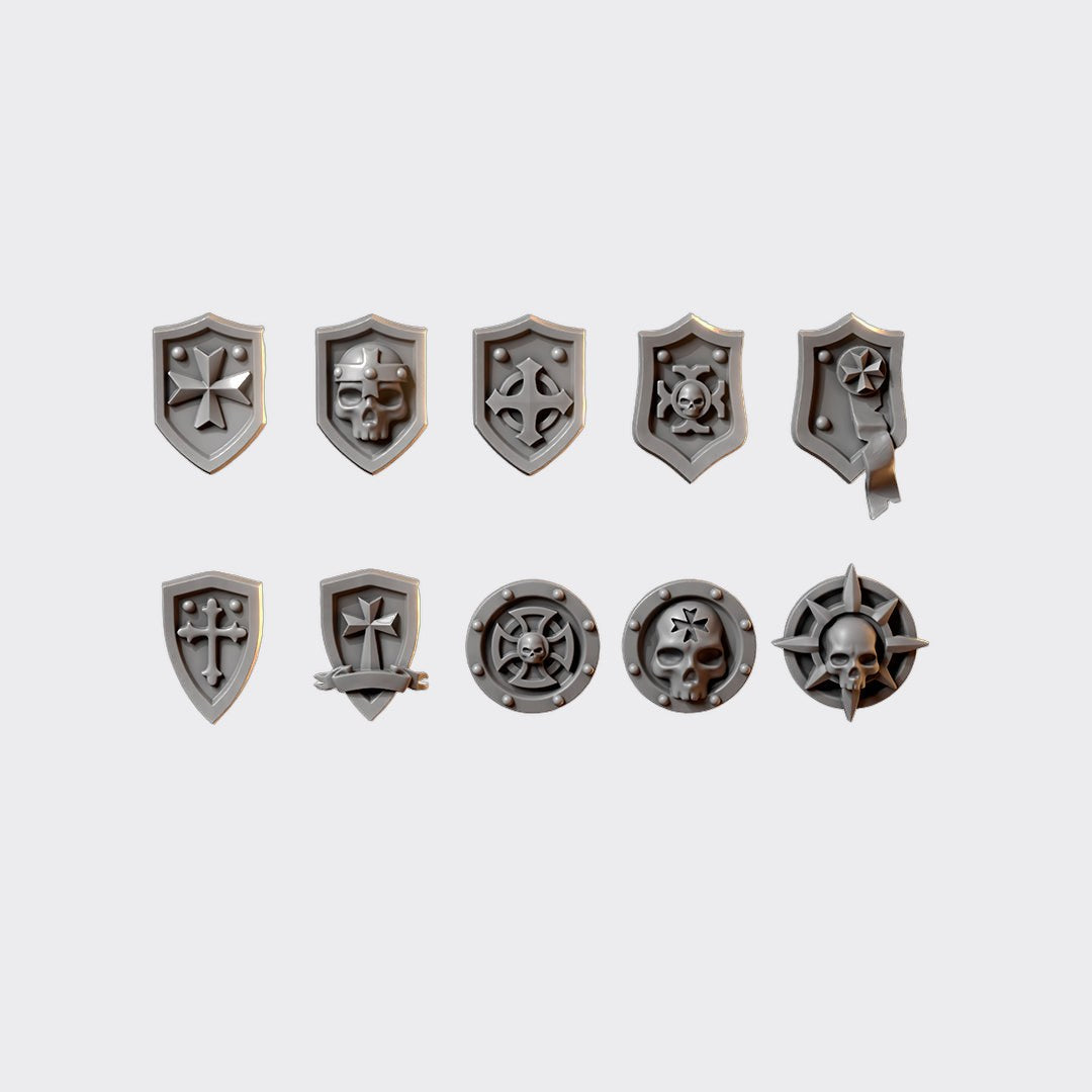 Adornos de pecho Eternal Crusaders — bits de conversión sci-fi grimdark de Greytide Studio, resina 32mm sin pintar