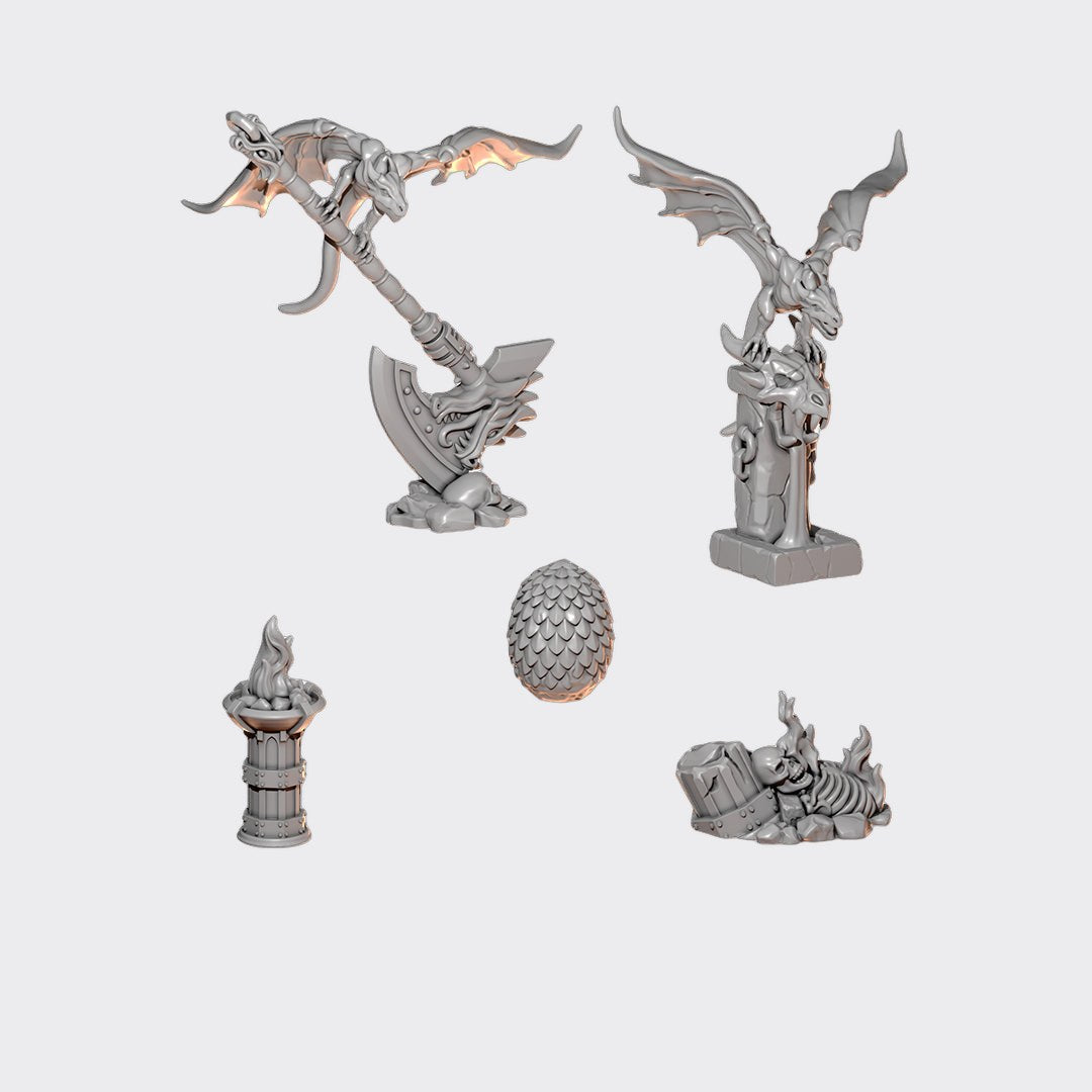 Adornos peana Anvil Wardens — bits de conversión sci-fi grimdark de Greytide Studio, resina 32mm sin pintar