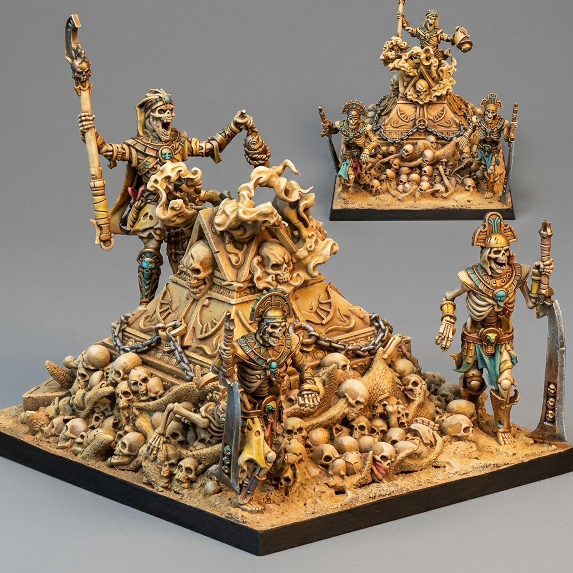 Miniatura Arca de las Almas Reyes Funerarios resina 32mm sin pintar - Drakholm