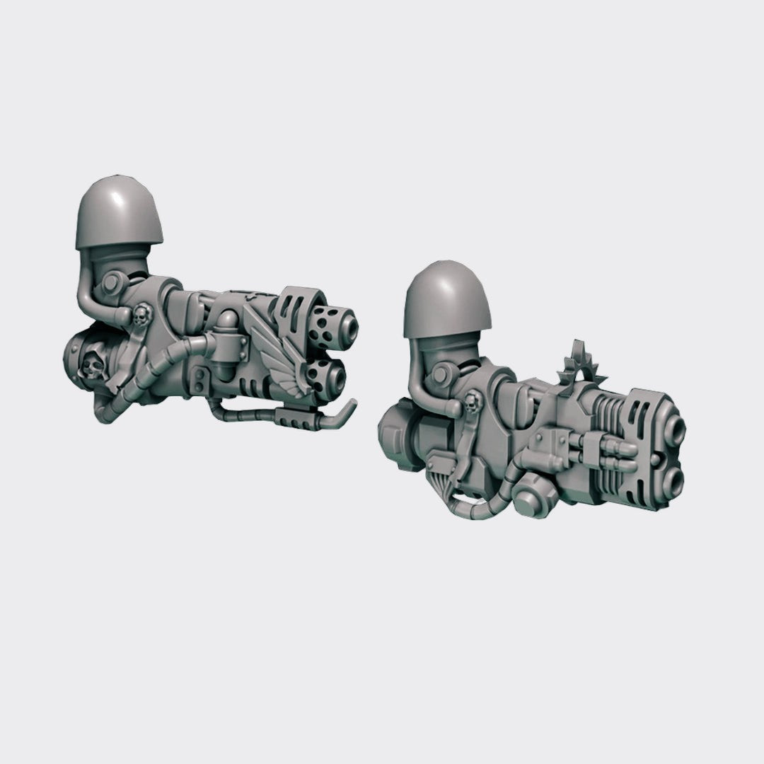 Armas pesadas Terminator Eternal Pilgrims — bits de conversión sci-fi grimdark de Greytide Studio, resina 32mm sin pintar