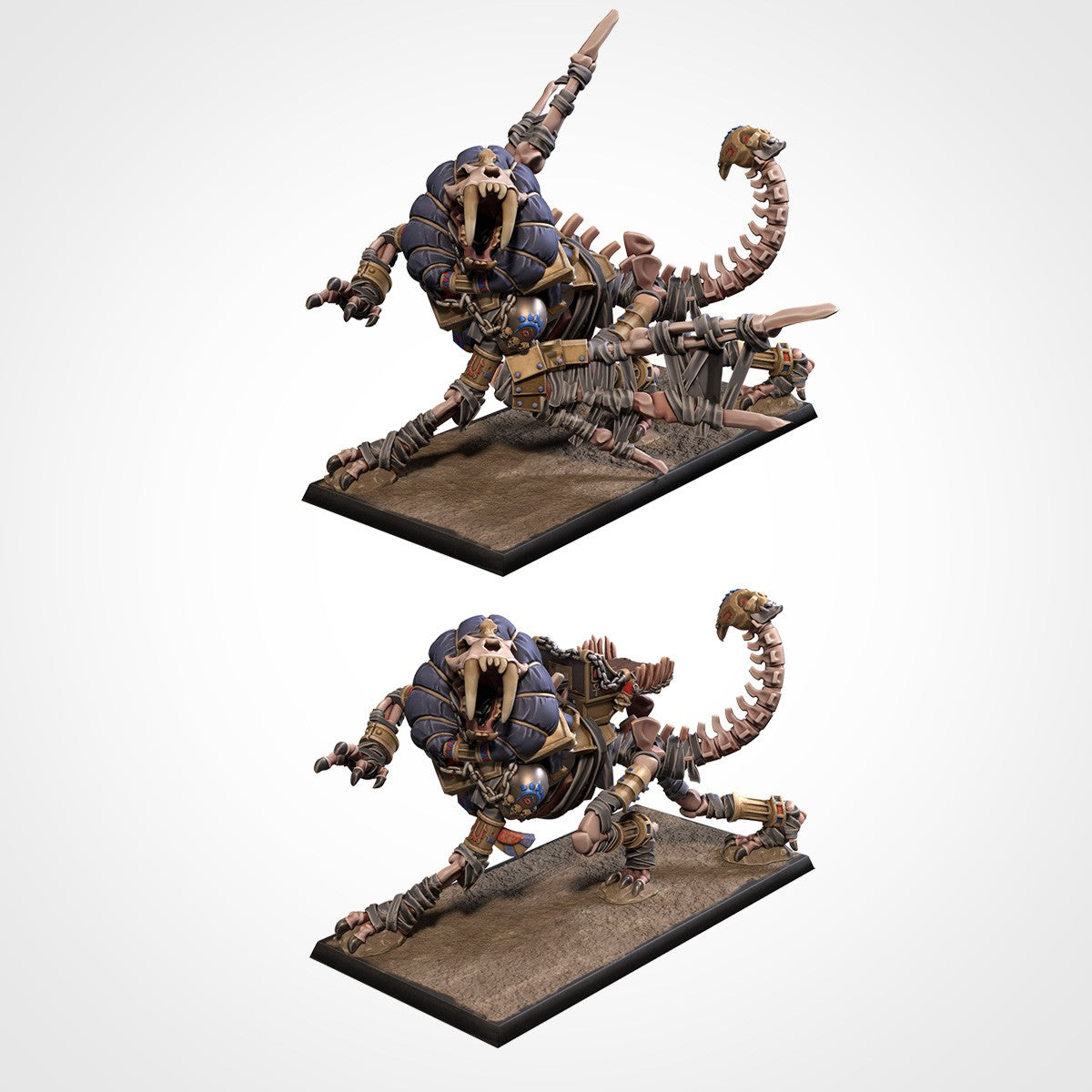 Miniatura Esfinge de Combate Reyes Funerarios resina 32mm sin pintar - Drakholm