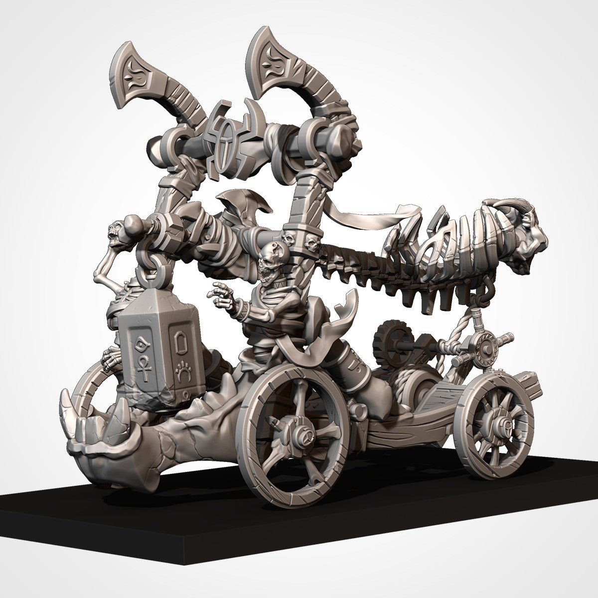 Miniatura Catapulta de Hueso Reyes Funerarios resina 32mm sin pintar - Drakholm