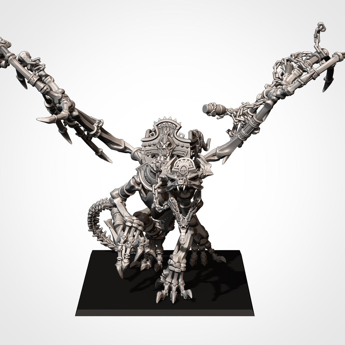 Miniatura Dragón de Hueso Reyes Funerarios resina 32mm sin pintar - Drakholm
