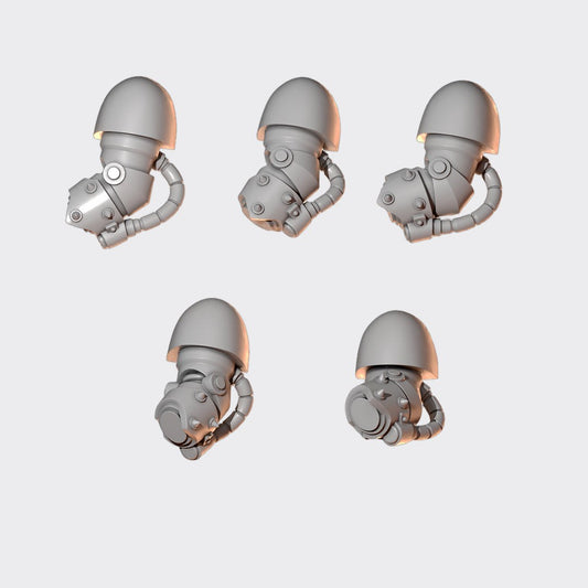 Brazos Terminator Anvil Wardens — bits de conversión sci-fi grimdark de Greytide Studio, resina 32mm sin pintar