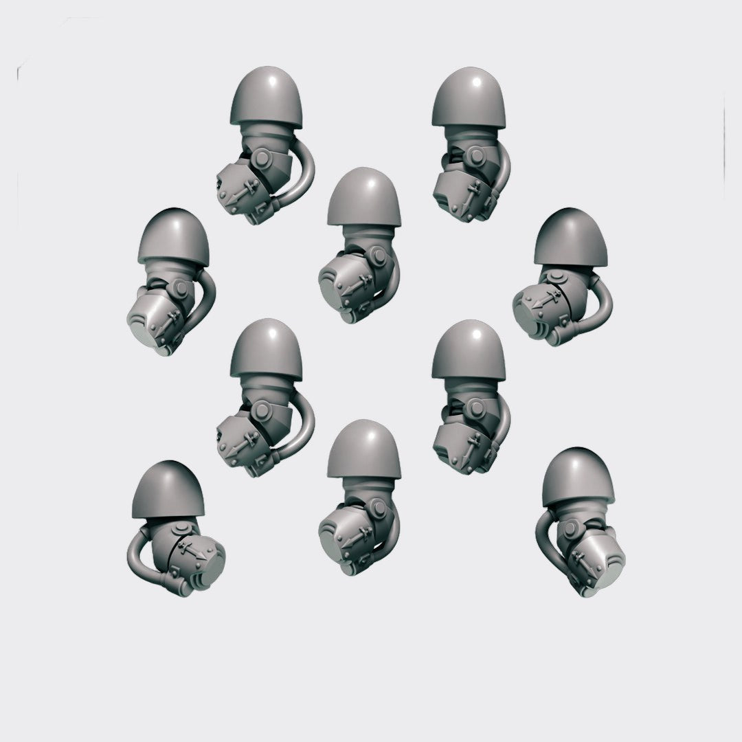 Brazos Terminator Eternal Pilgrims — bits de conversión sci-fi grimdark de Greytide Studio, resina 32mm sin pintar