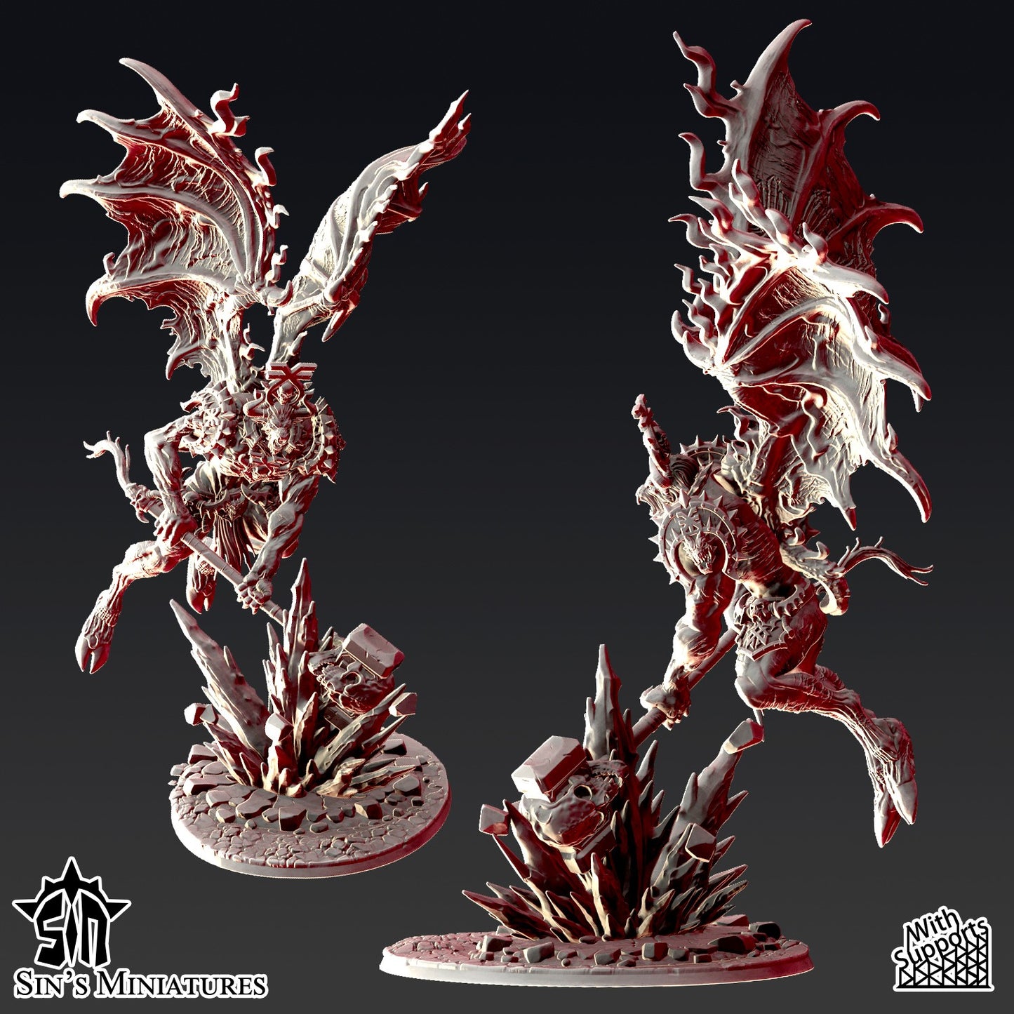 Miniatura La Ira Sin Nombre Reinos del Caos resina 32mm sin pintar - Drakholm