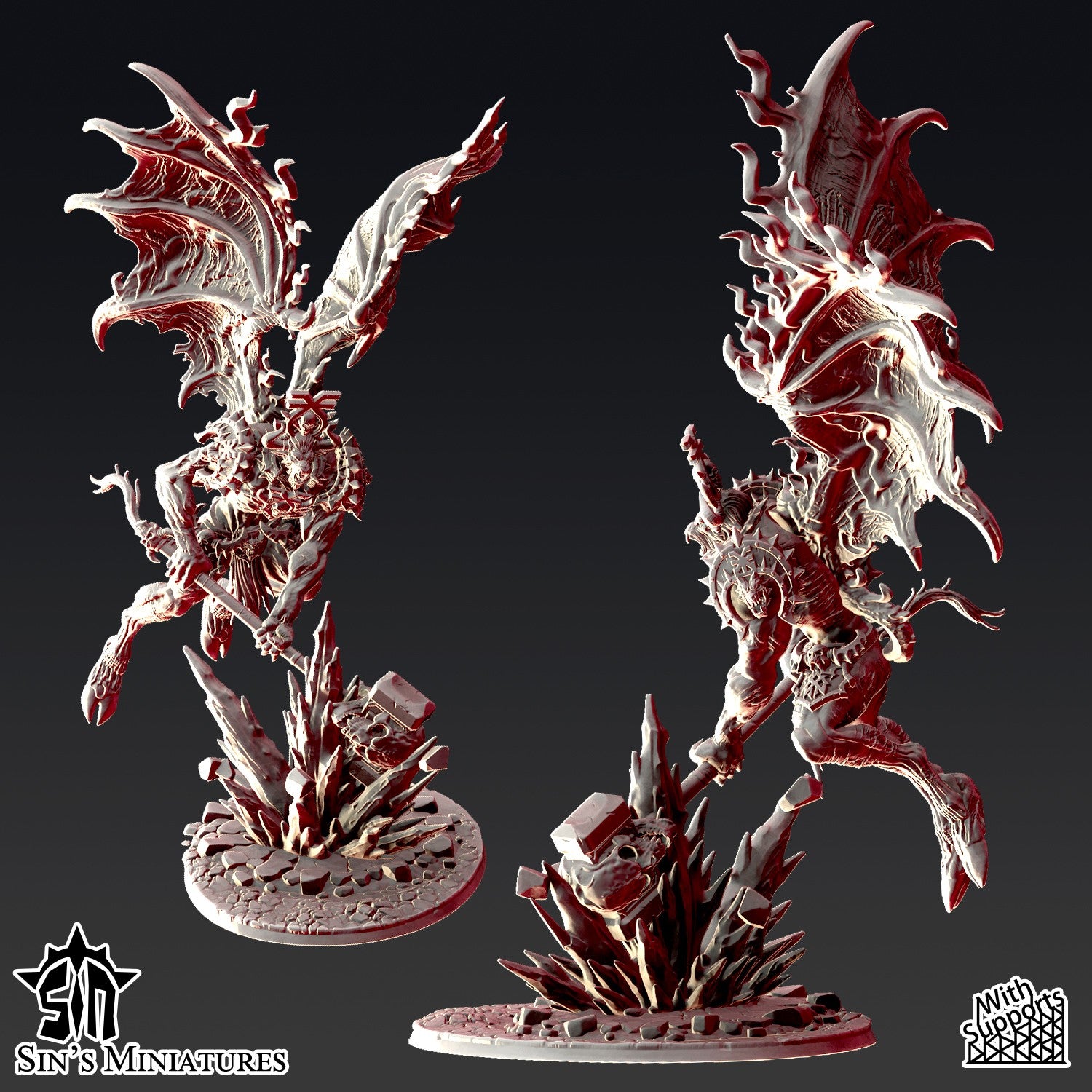 Miniatura La Ira Sin Nombre Reinos del Caos resina 32mm sin pintar - Drakholm
