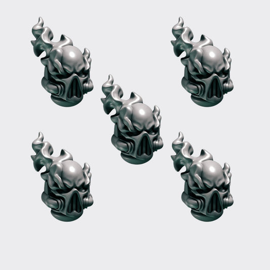 Cabezas Cursed Company B — bits de conversión sci-fi grimdark de Greytide Studio, resina 32mm sin pintar