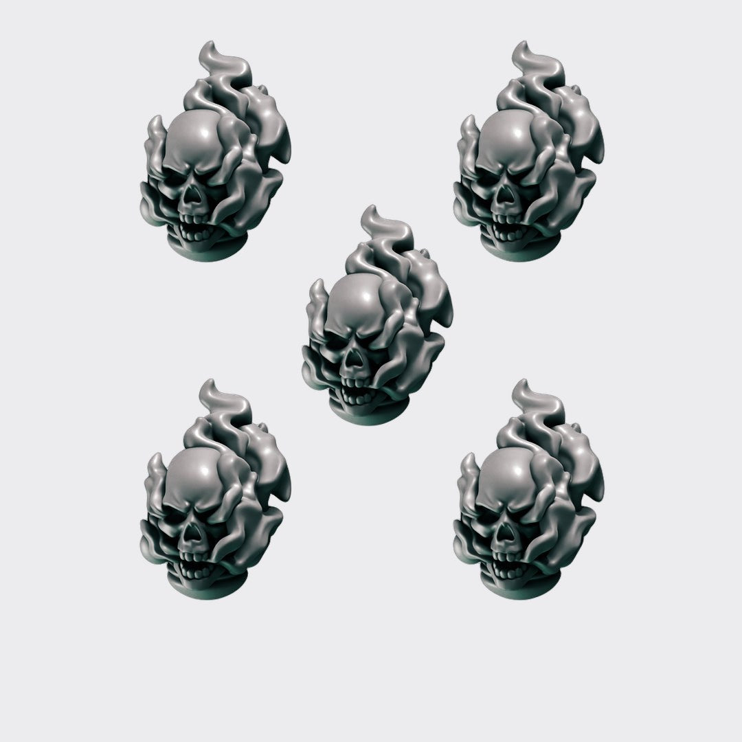Cabezas Cursed Company D — bits de conversión sci-fi grimdark de Greytide Studio, resina 32mm sin pintar