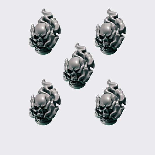 Cabezas Cursed Company D — bits de conversión sci-fi grimdark de Greytide Studio, resina 32mm sin pintar