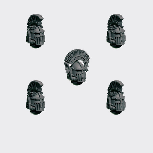 Cabezas E — bits de conversión sci-fi grimdark de Greytide Studio, resina 32mm sin pintar