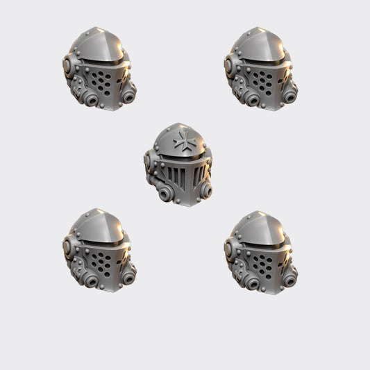Cabezas Terminator Eternal Crusaders C — bits de conversión sci-fi grimdark de Greytide Studio, resina 32mm sin pintar