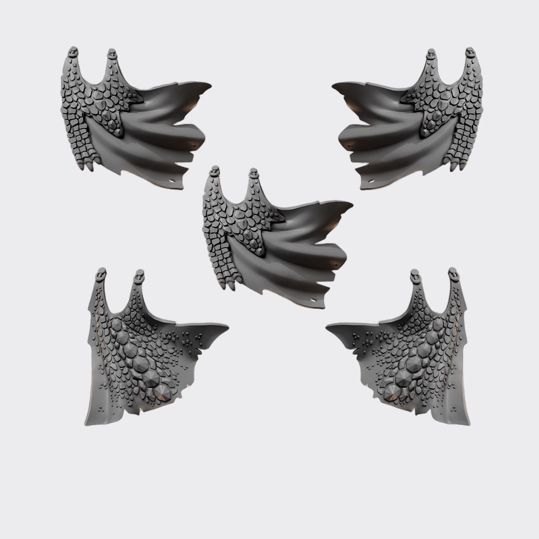 Capas Anvil Wardens B — bits de conversión sci-fi grimdark de Greytide Studio, resina 32mm sin pintar