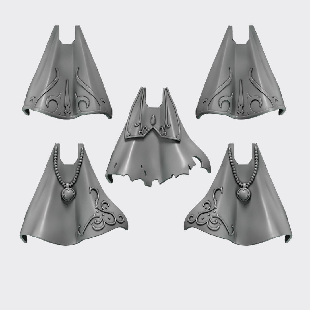 Capas Crimson Lords A — bits de conversión sci-fi grimdark de Greytide Studio, resina 32mm sin pintar