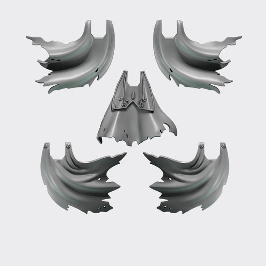 Capas Crimson Lords B — bits de conversión sci-fi grimdark de Greytide Studio, resina 32mm sin pintar