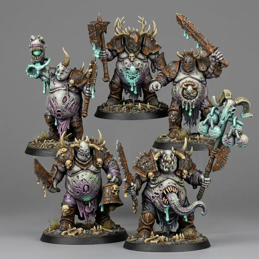 Miniatura Campeones de la Plaga Reinos del Caos resina 32mm sin pintar - Drakholm