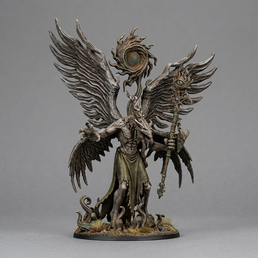 Miniatura Gran Demonio del Cambio Reinos del Caos resina 32mm sin pintar - Drakholm