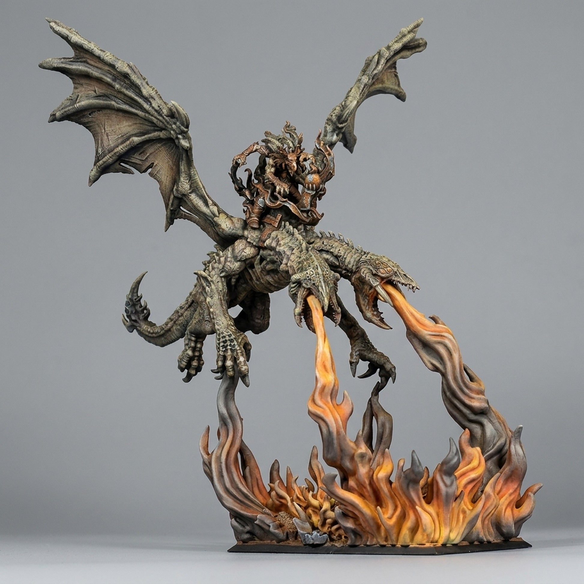 Miniatura Dragón del Caos Mutante Reinos del Caos resina 32mm sin pintar - Drakholm
