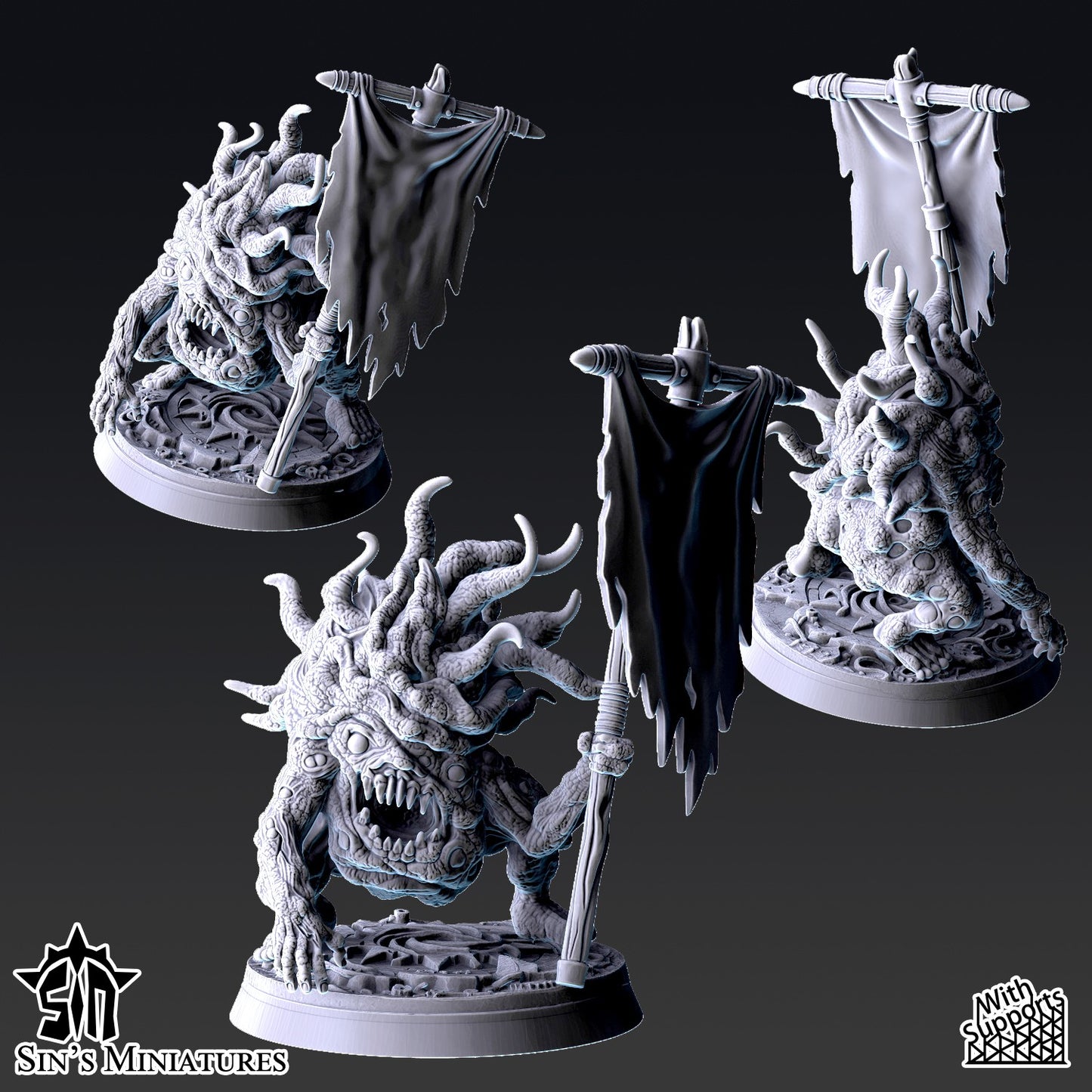 Miniatura Horrores del Cambio Reinos del Caos resina 32mm sin pintar - Drakholm