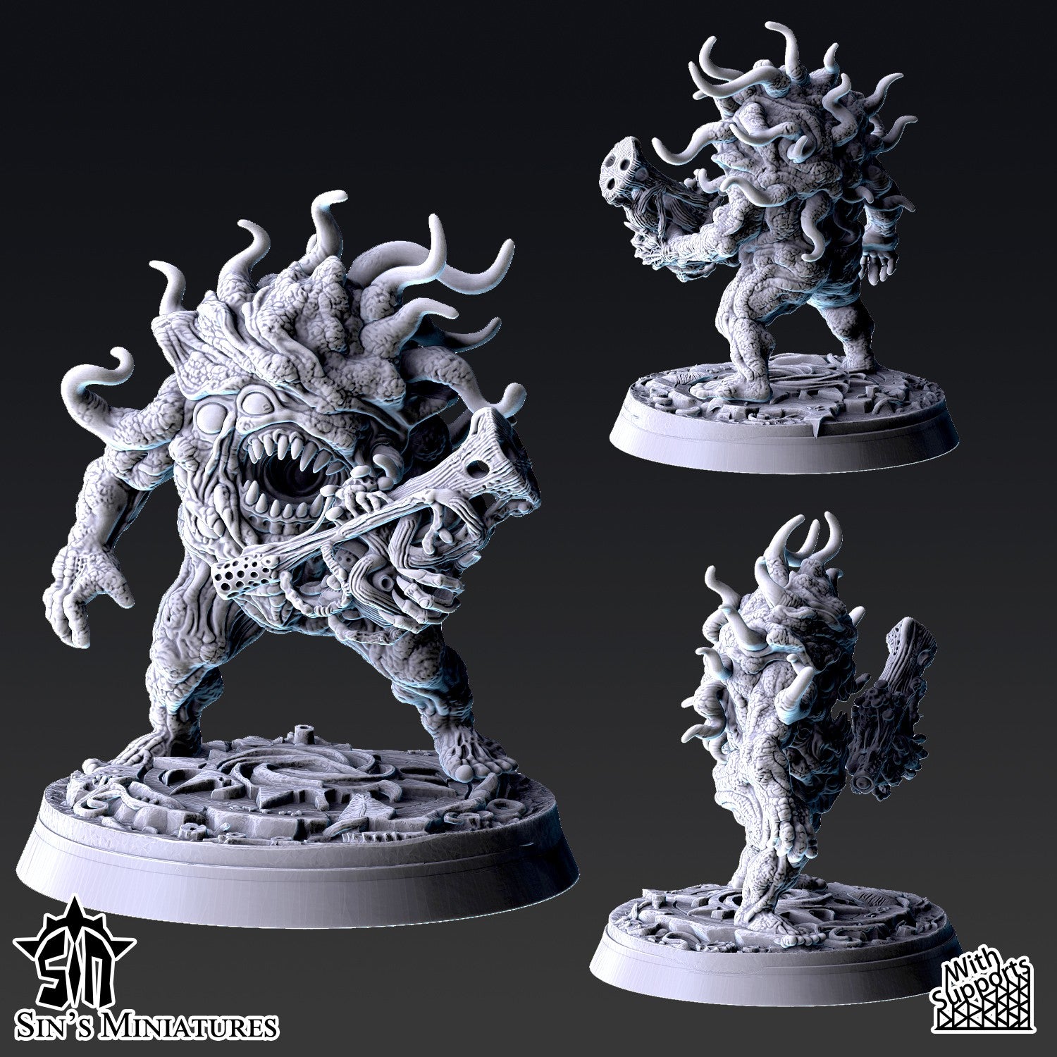 Miniatura Horrores del Cambio Reinos del Caos resina 32mm sin pintar - Drakholm