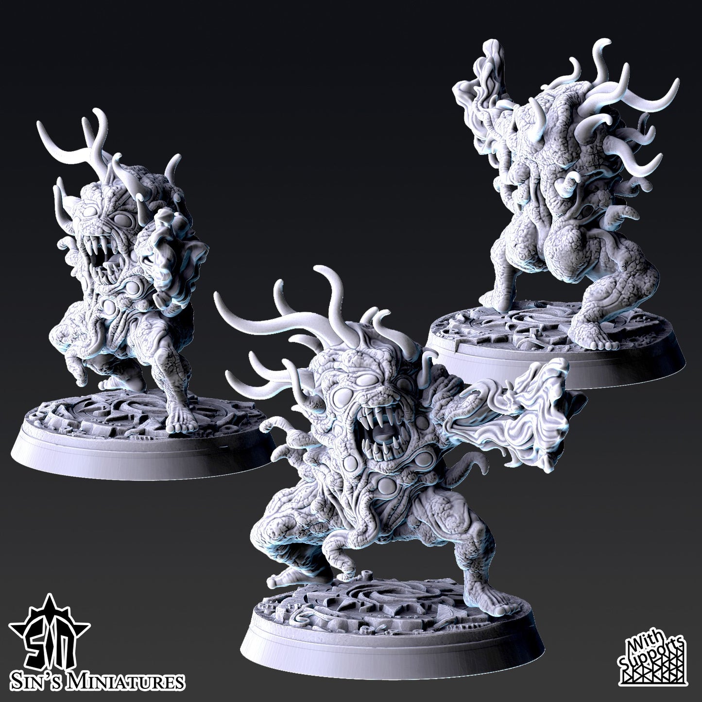 Miniatura Horrores del Cambio Reinos del Caos resina 32mm sin pintar - Drakholm
