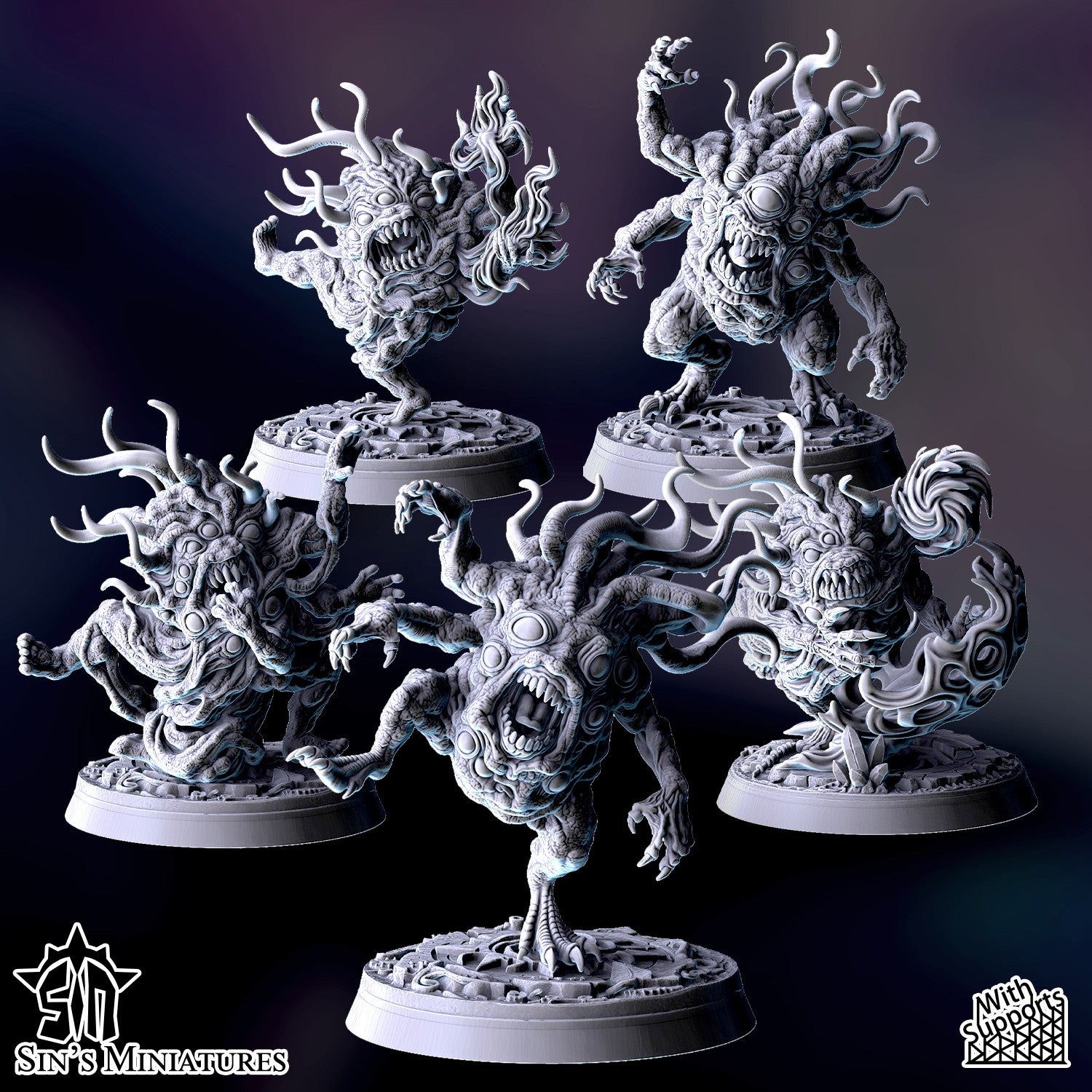 Miniatura Horrores del Cambio Reinos del Caos resina 32mm sin pintar - Drakholm