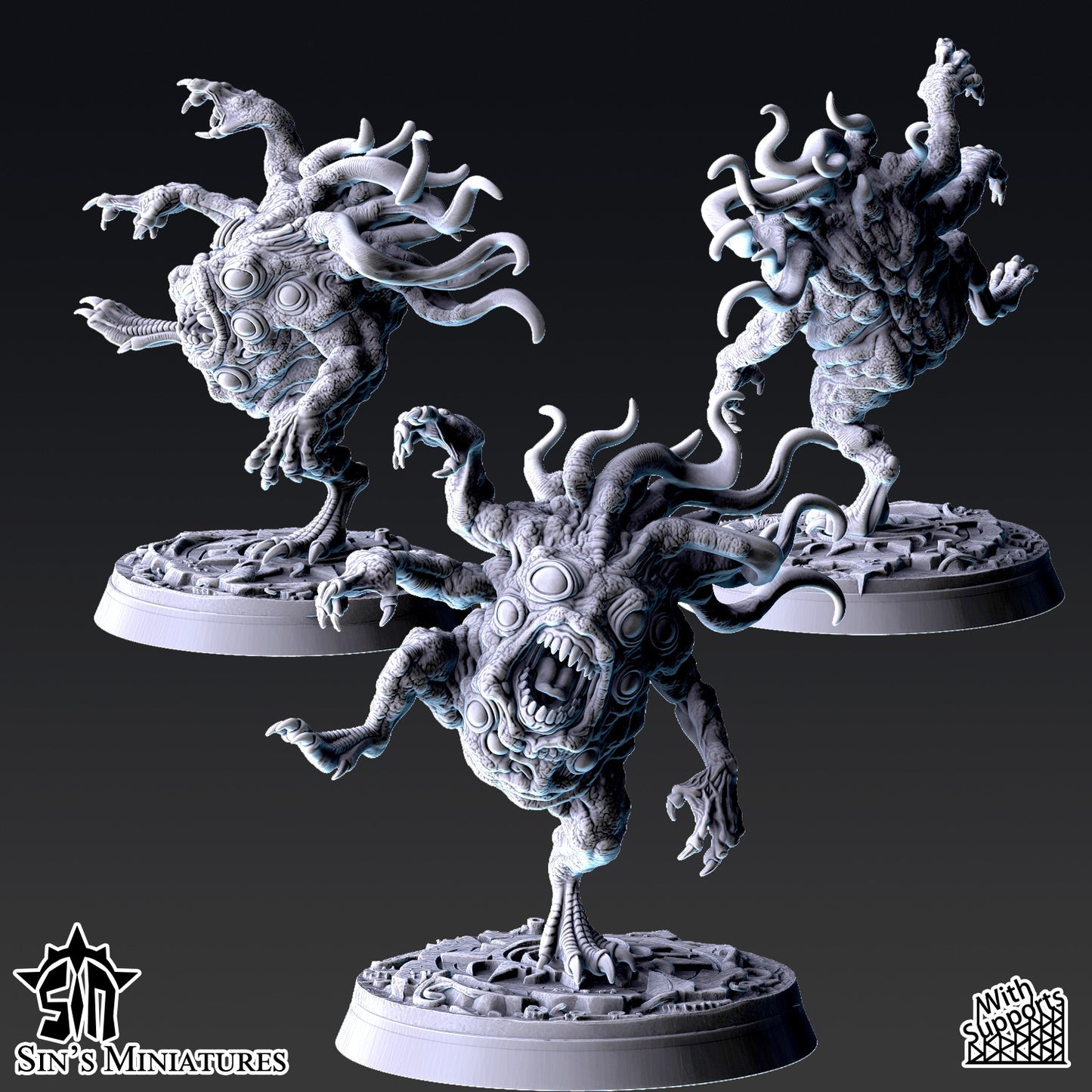Miniatura Horrores del Cambio Reinos del Caos resina 32mm sin pintar - Drakholm