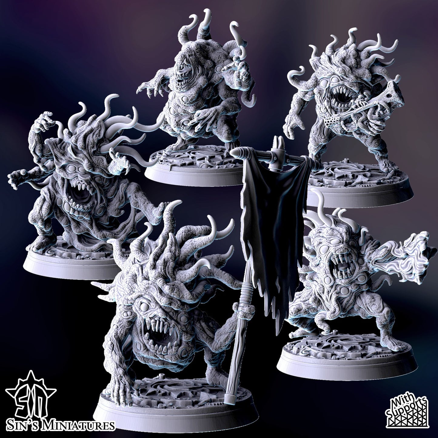 Miniatura Horrores del Cambio Reinos del Caos resina 32mm sin pintar - Drakholm