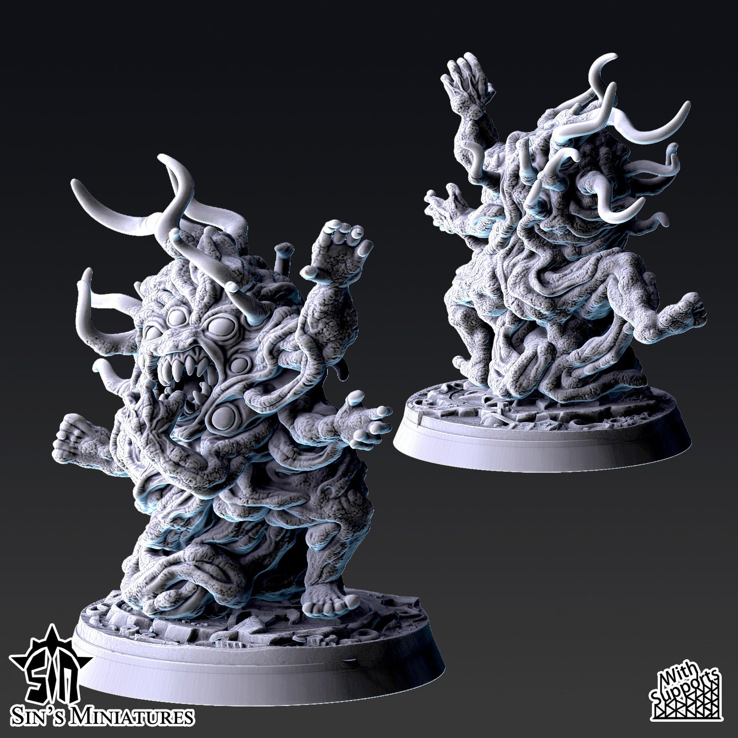 Miniatura Horrores del Cambio Reinos del Caos resina 32mm sin pintar - Drakholm