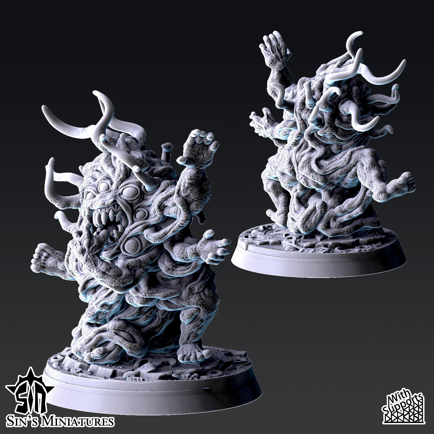 Miniatura Horrores del Cambio Reinos del Caos resina 32mm sin pintar - Drakholm
