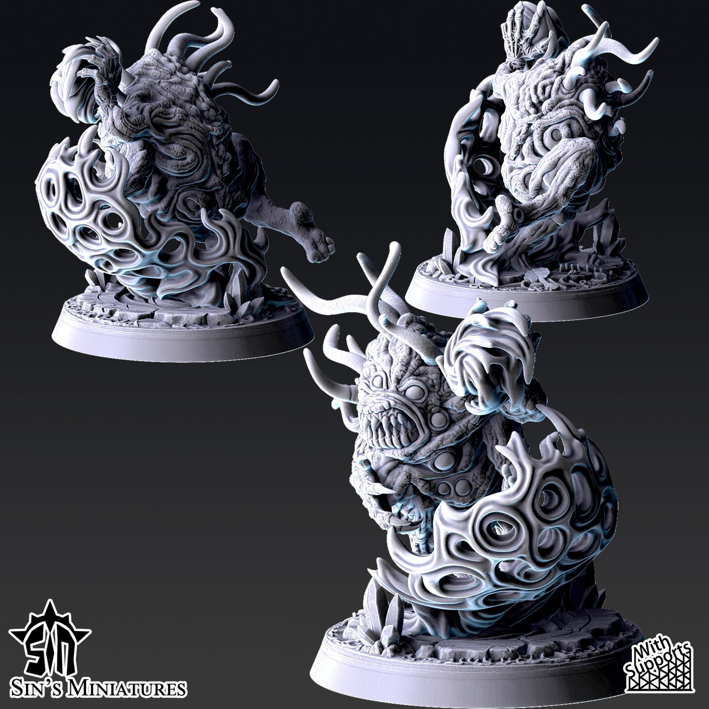 Miniatura Horrores del Cambio Reinos del Caos resina 32mm sin pintar - Drakholm