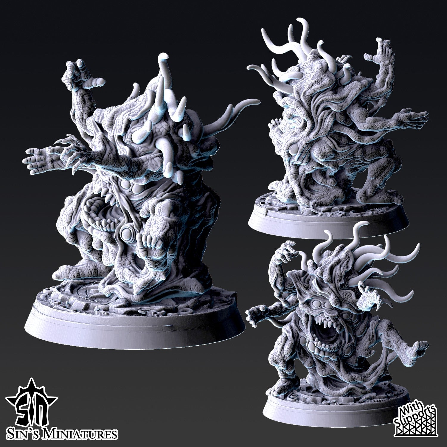 Miniatura Horrores del Cambio Reinos del Caos resina 32mm sin pintar - Drakholm