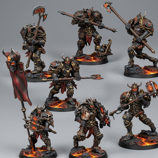 Miniatura Campeones de la Ruina Reinos del Caos resina 32mm sin pintar - Drakholm