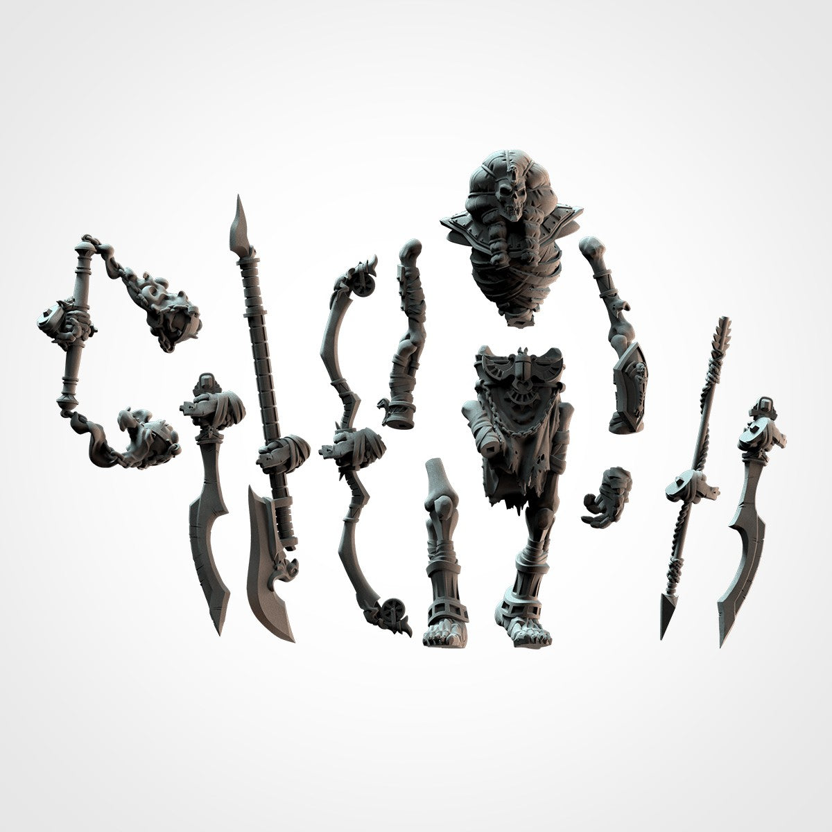 Miniatura Coloso de la Arena Reyes Funerarios resina 32mm sin pintar - Drakholm