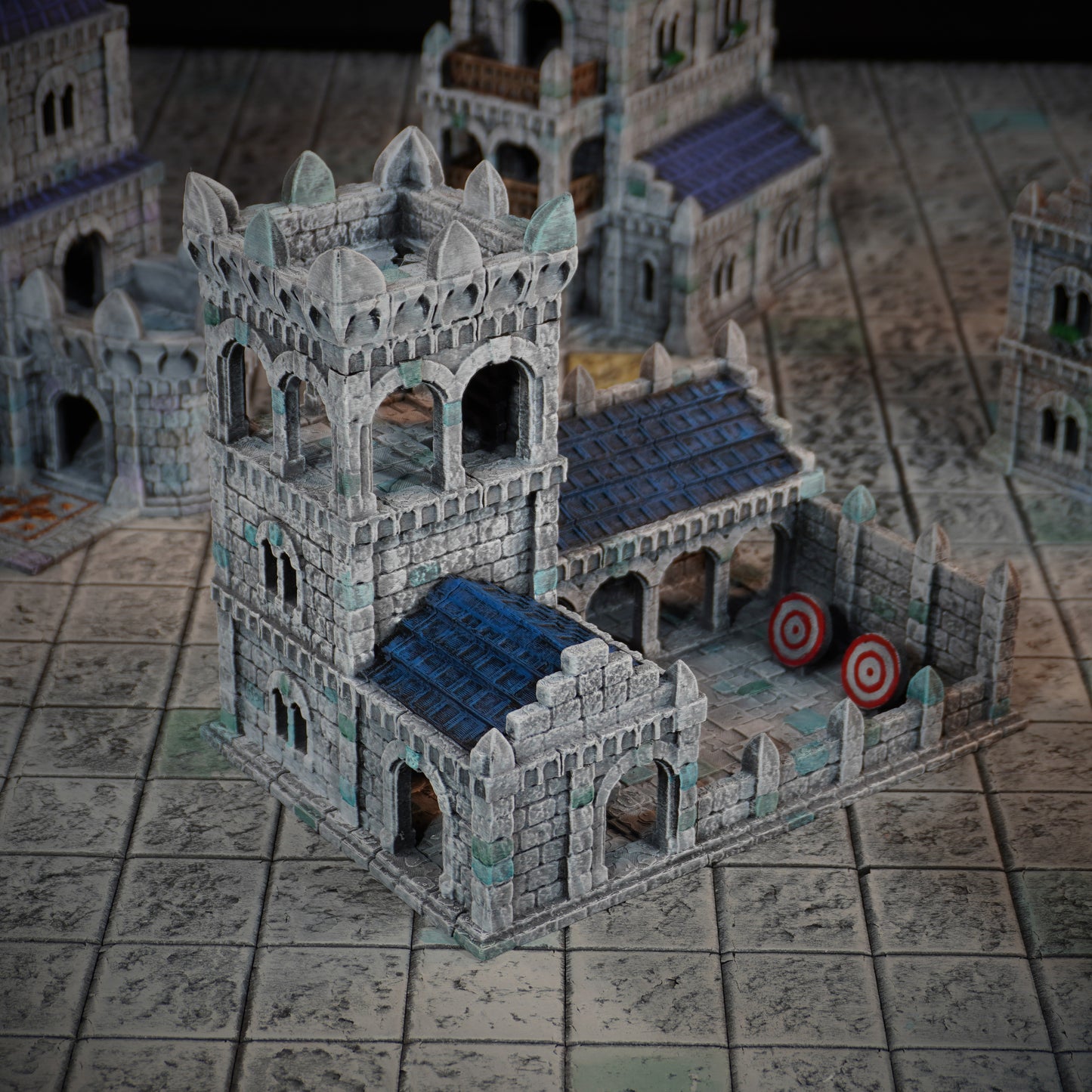 Gondor Archery Range | Minas Tirith Tor Ithilas Inspired Terrain | 28mm MESBG LOTR Wargaming Scenery | DnD Tabletop