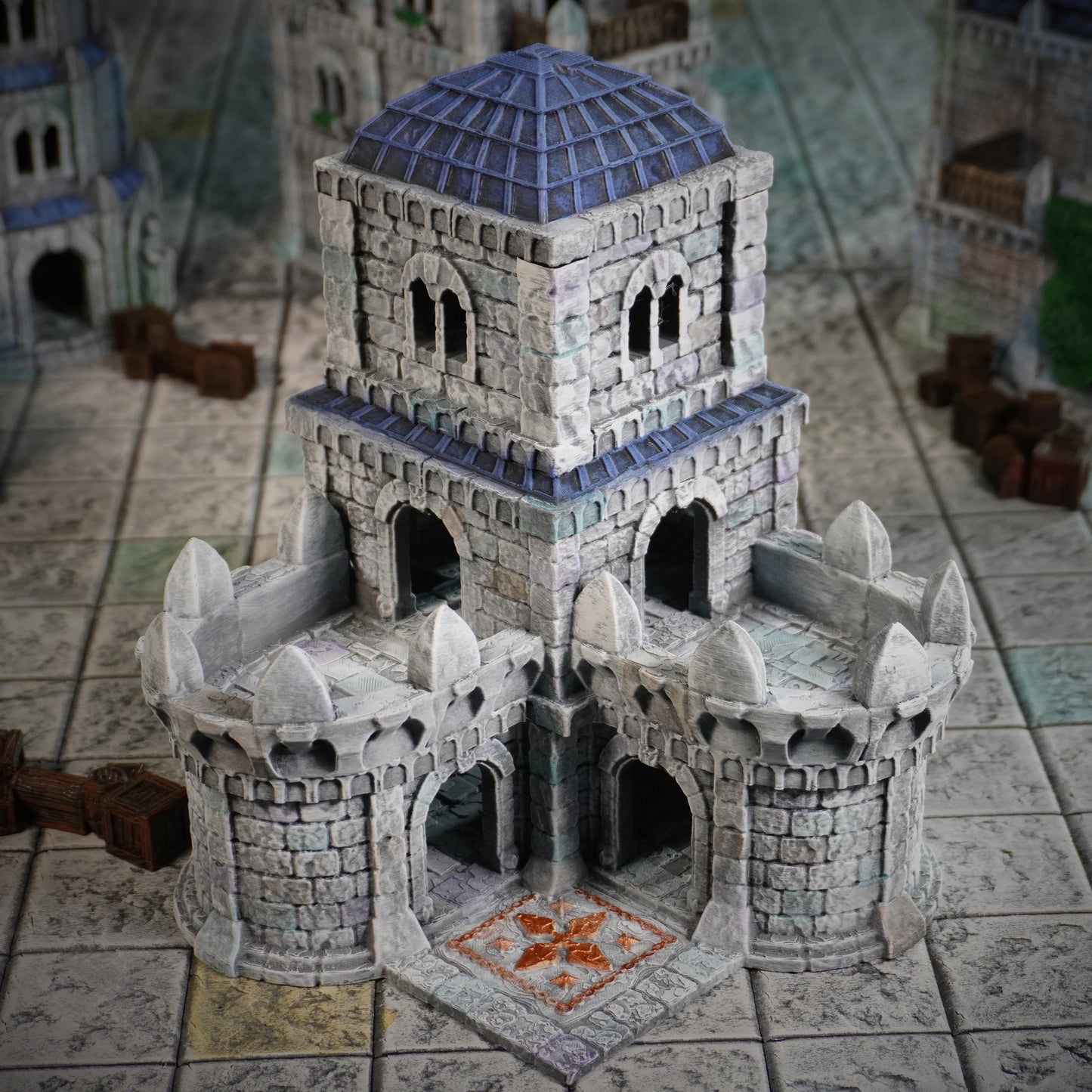 Gondor Barracks | Minas Tirith Tor Ithilas Inspired Terrain | 28mm MESBG LOTR Wargaming Scenery | DnD Tabletop