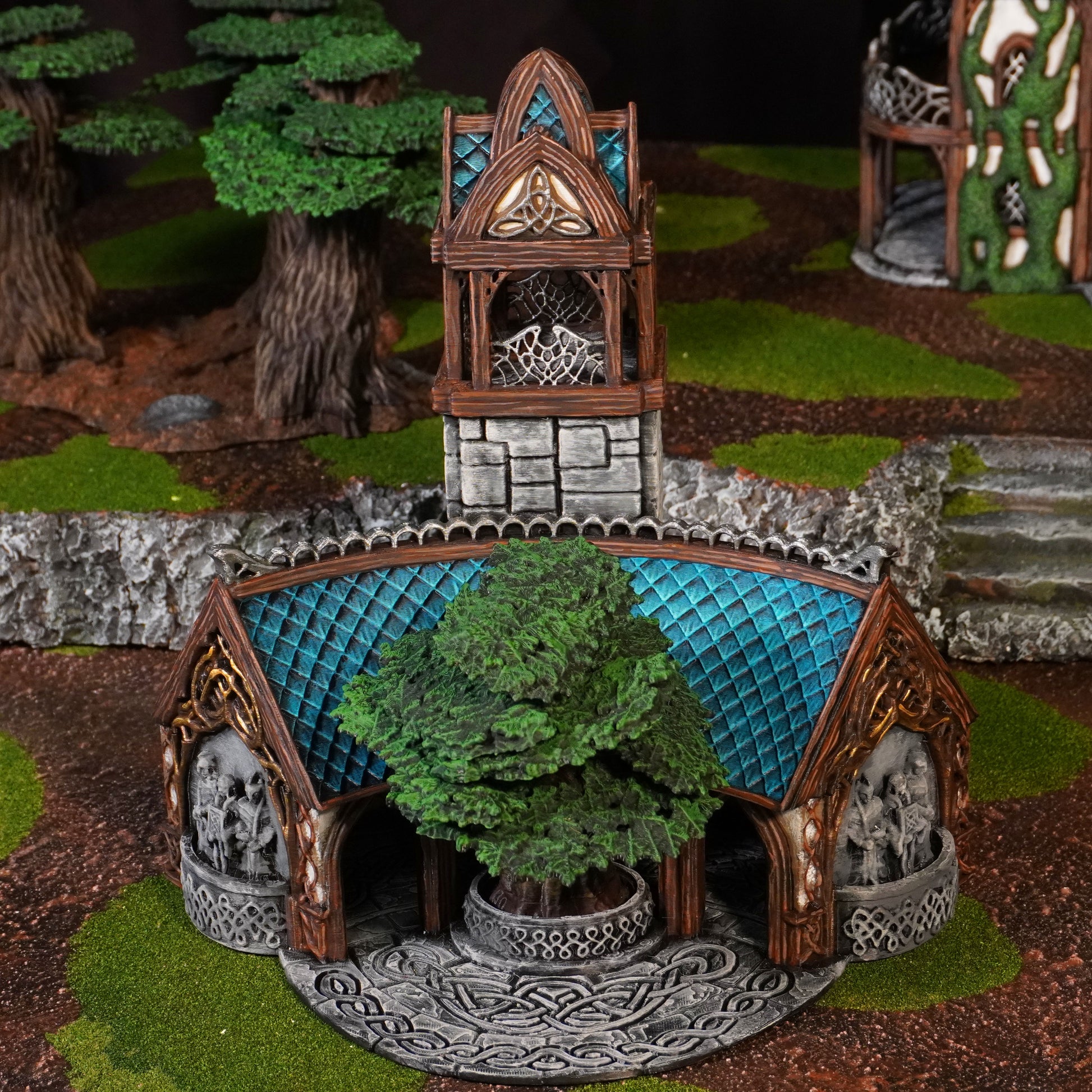Elven Council Chamber | Conquest Inspired Terrain | 28mm MESBG LOTR Wargaming Scenery | DnD