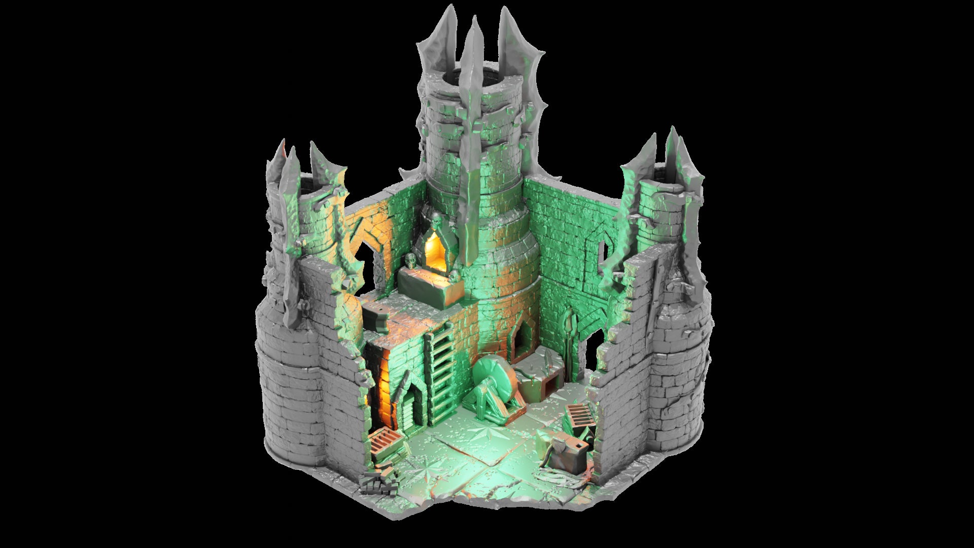 Dark Forge | Conquest Inspired Terrain | 28mm MESBG LOTR Wargaming Scenery | DnD