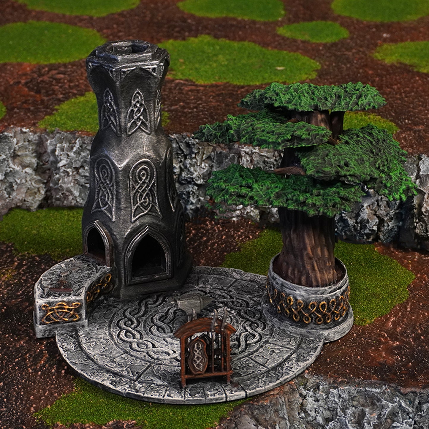 Elven Forge | Conquest Inspired Terrain | 28mm MESBG LOTR Wargaming Scenery | DnD