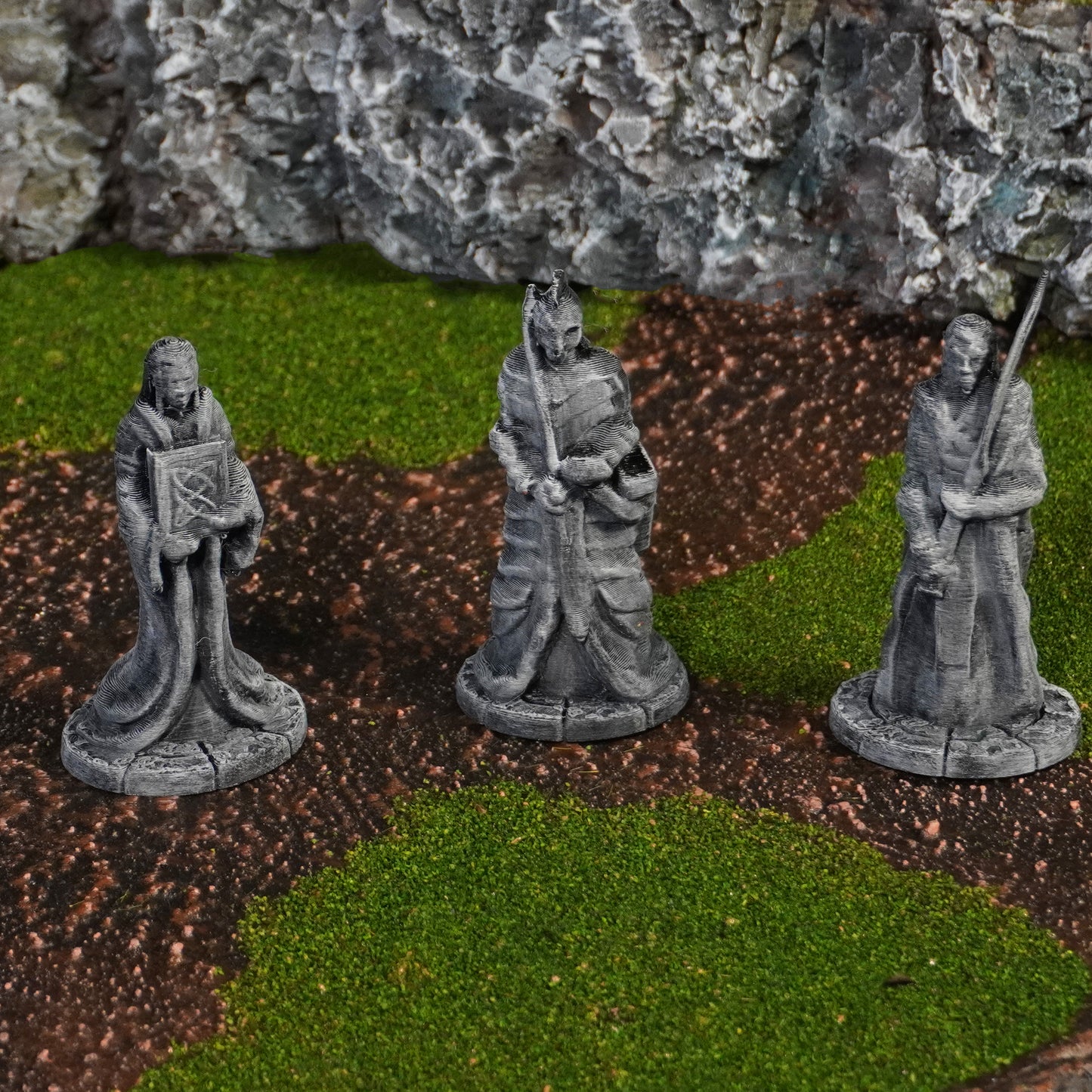 Elven Statues | Conquest Inspired Terrain | 28mm MESBG LOTR Wargaming Scenery | DnD