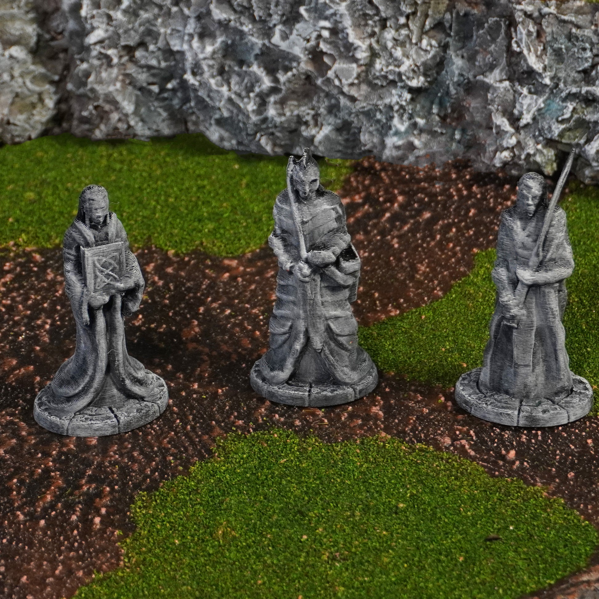 Elven Statues | Conquest Inspired Terrain | 28mm MESBG LOTR Wargaming Scenery | DnD