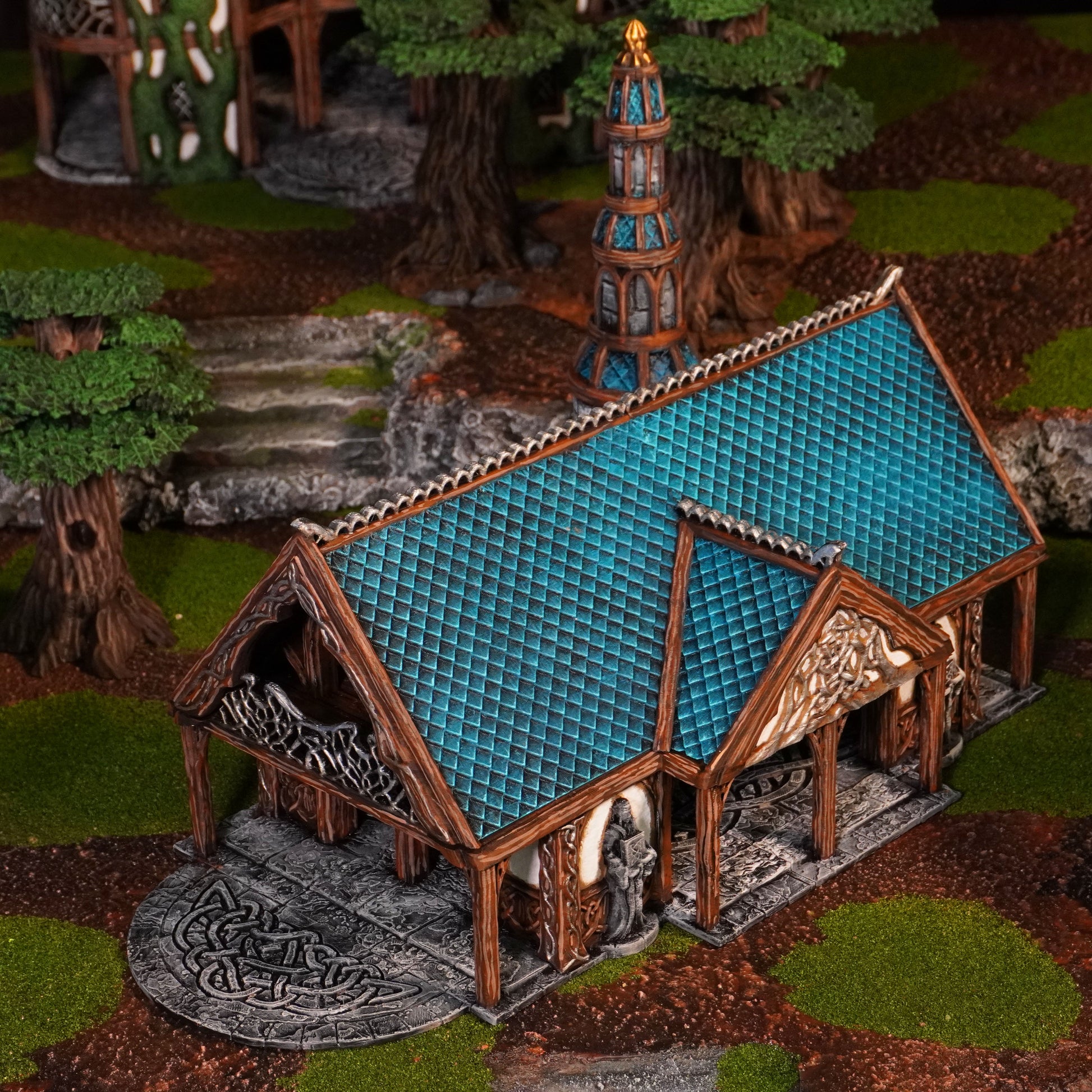 Elven Great Library | Conquest Inspired Terrain | 28mm MESBG LOTR Wargaming Scenery | DnD