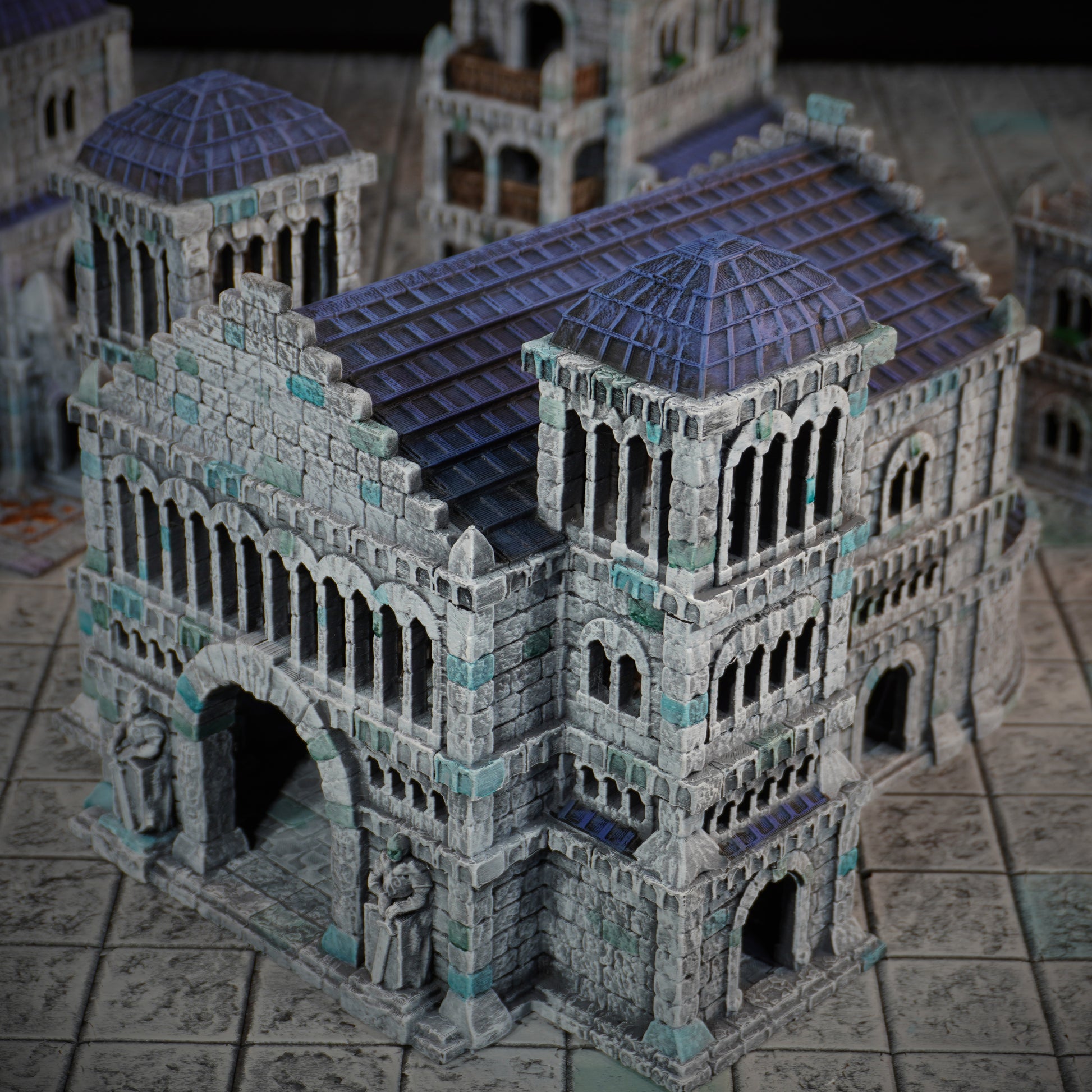 Gondor Hall of Kings | Minas Tirith Tor Ithilas Inspired Terrain | 28mm MESBG LOTR Wargaming Scenery | DnD Tabletop